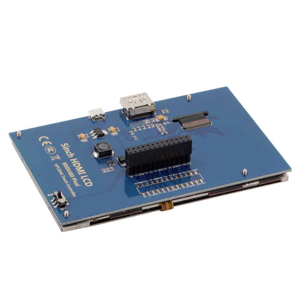 5 inch 800x480 Touch LCD Screen 5" Display For Raspberry Pi Pi2 Model B A