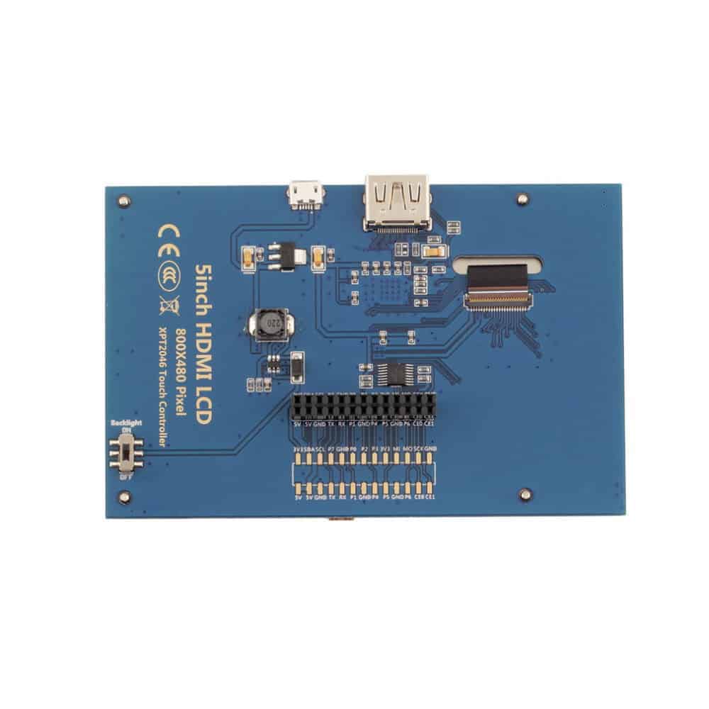 5 inch 800x480 Touch LCD Screen 5" Display For Raspberry Pi Pi2 Model B A
