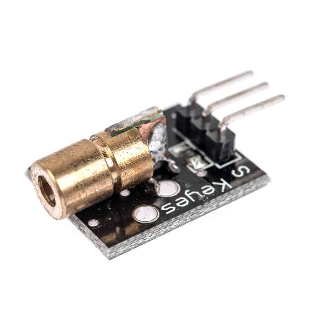 650nm Laser sensor Module 6mm 5V 5mW Red Laser Dot Diode Copper Head Arduino