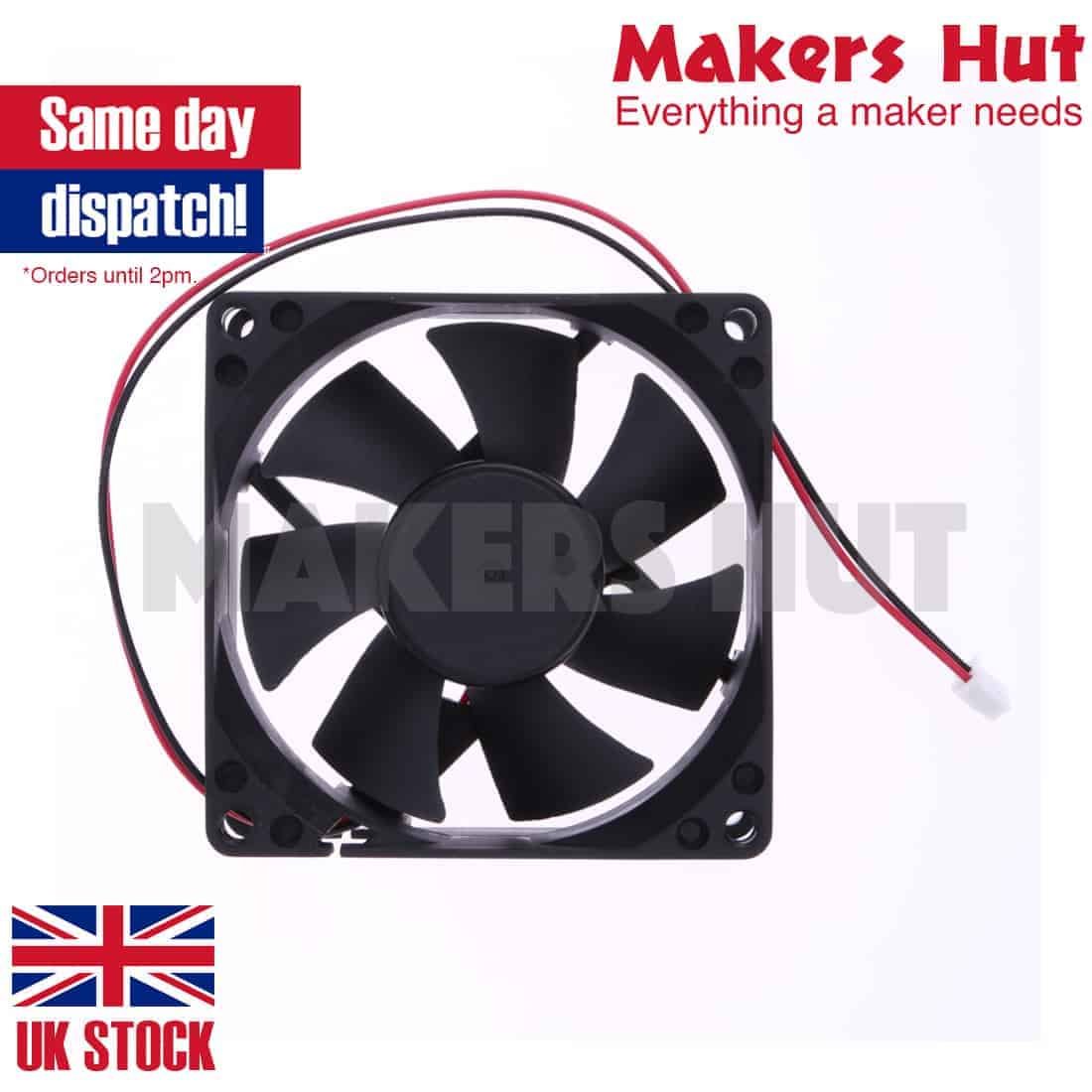 8025 80x80x25mm Brushless Fan 12V DC 2-Pin Connector PC Case Cooler
