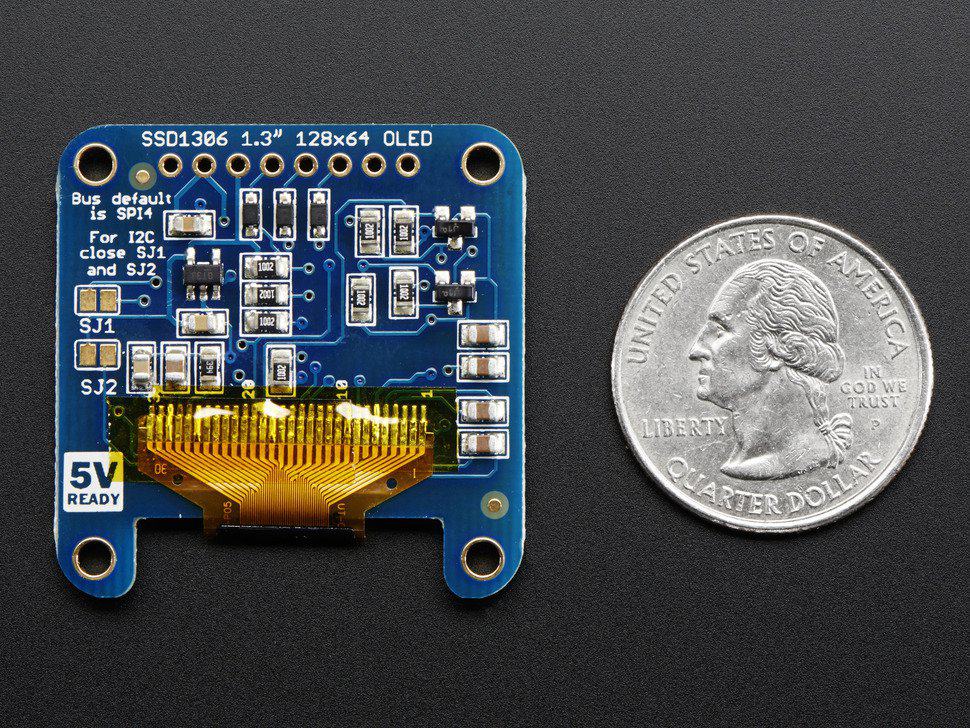 Adafruit Monochrome 1.3" 128x64 OLED Graphic Display