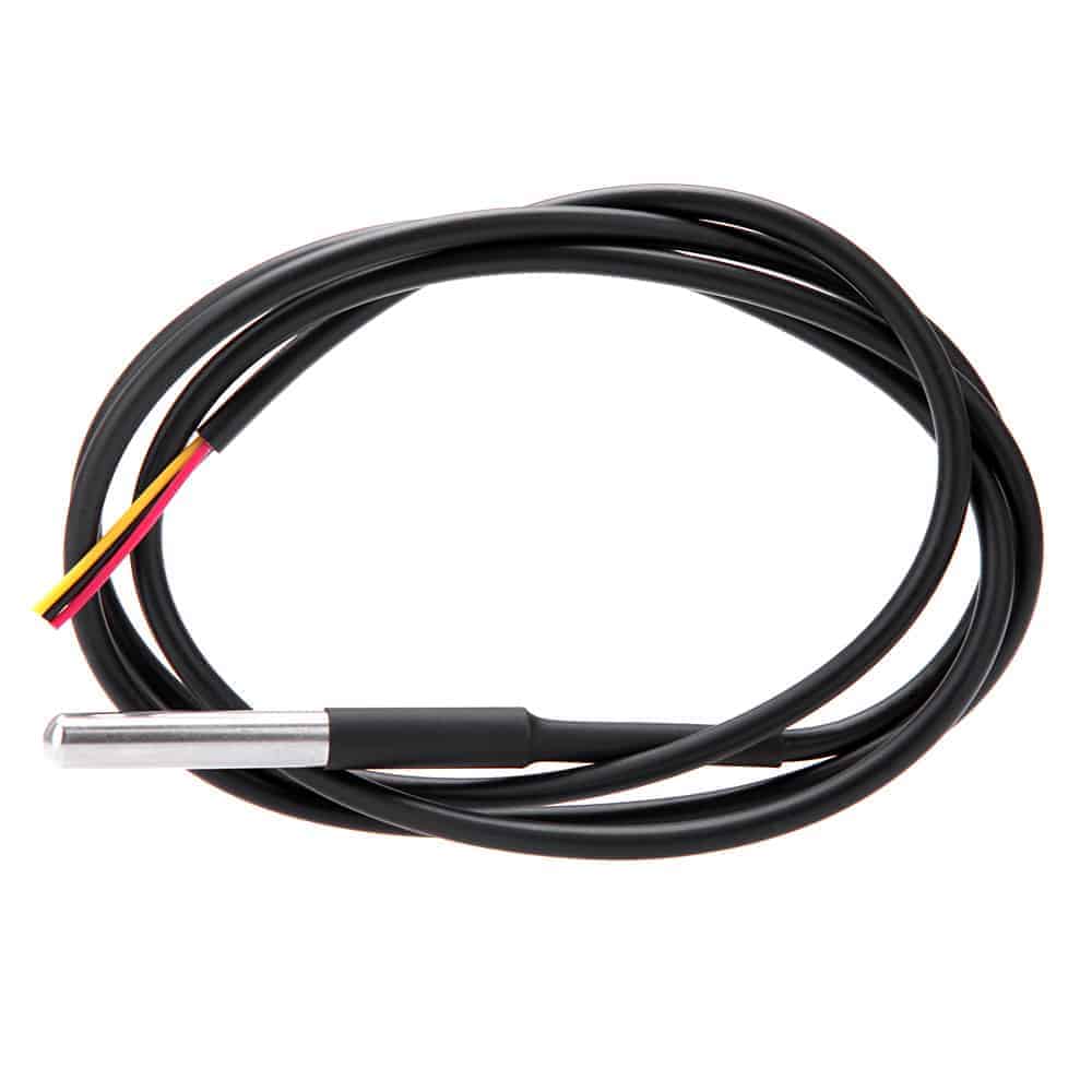 DS18B20 Waterproof Temperature Sensor - Thermal Probe Thermometer 1m Cable