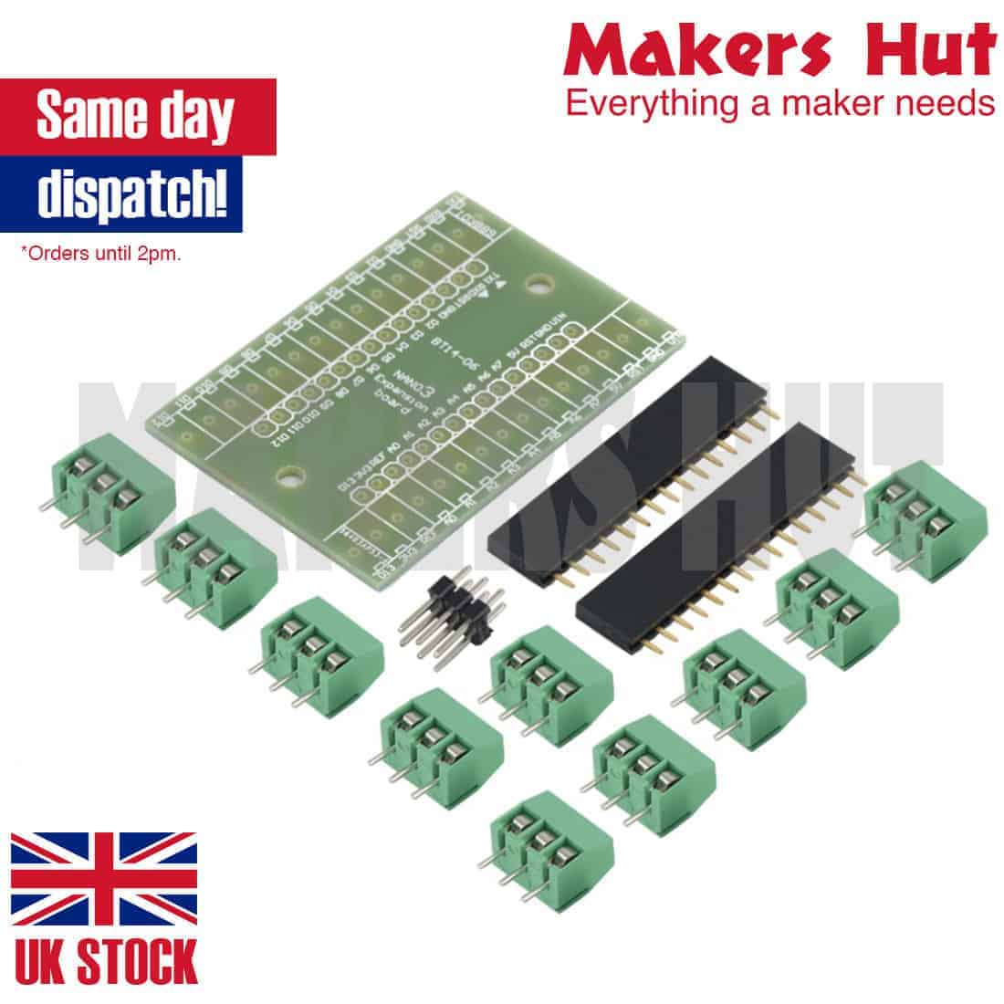 Expansion Board Terminal Adapter DIY Kits for Arduino NANO IO Shield V1.0