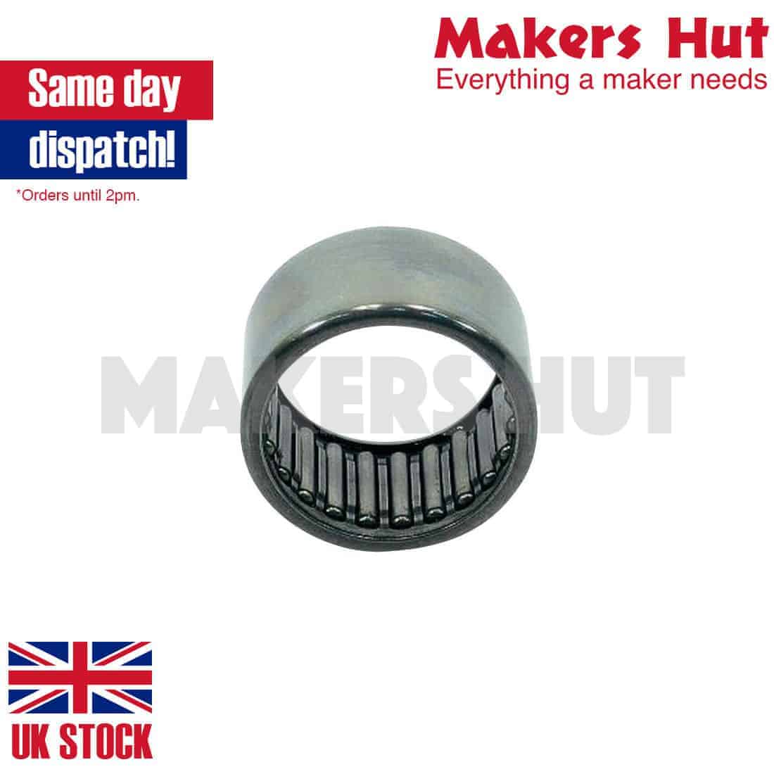 2x HK2016 Neddle Roller Bearing 20mm x 26mm x 16mm - Drawn Cup Needle Bearing