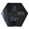 Hexagon Aluminum Kossel XL 3D Printer Heatbed - 12V 24V Power PCB Heated bed