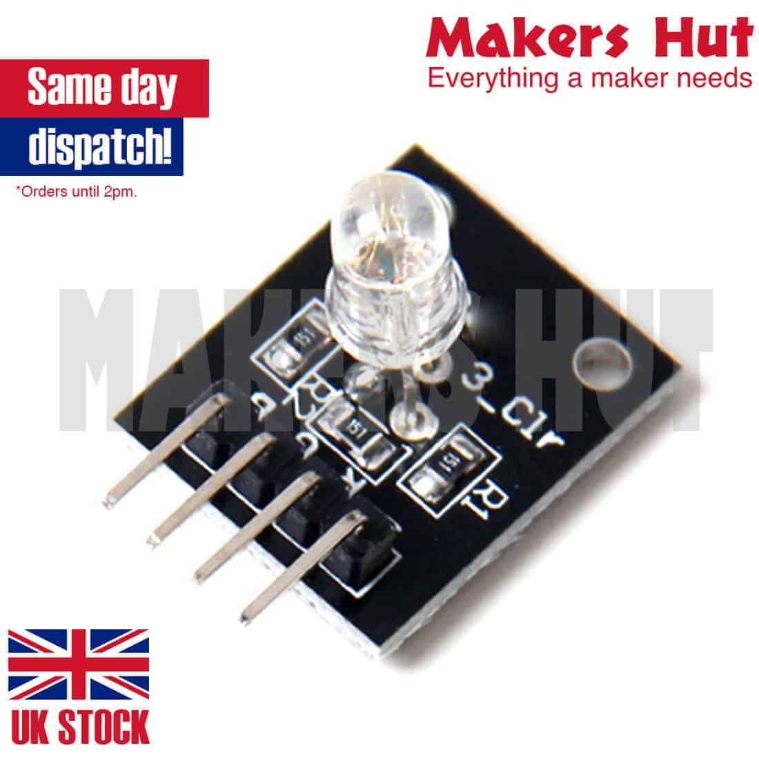 KY-016 RGB LED Module – 3 Colour Light for Arduino – Makers Hut