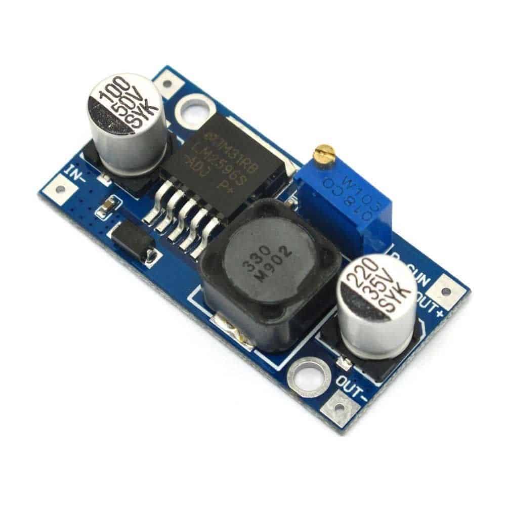 2pcs x LM2596 DC-DC 4-35V Adjustable Step Down Power Supply Module