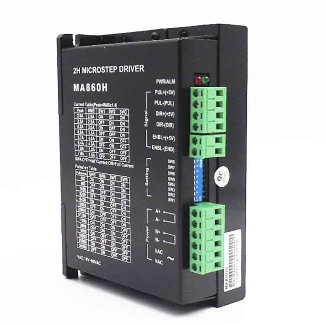 MA860H CNC Stepper Driver Board Controller 2.6-7.2A AC18-80V DC24-110V 2/4 Phase