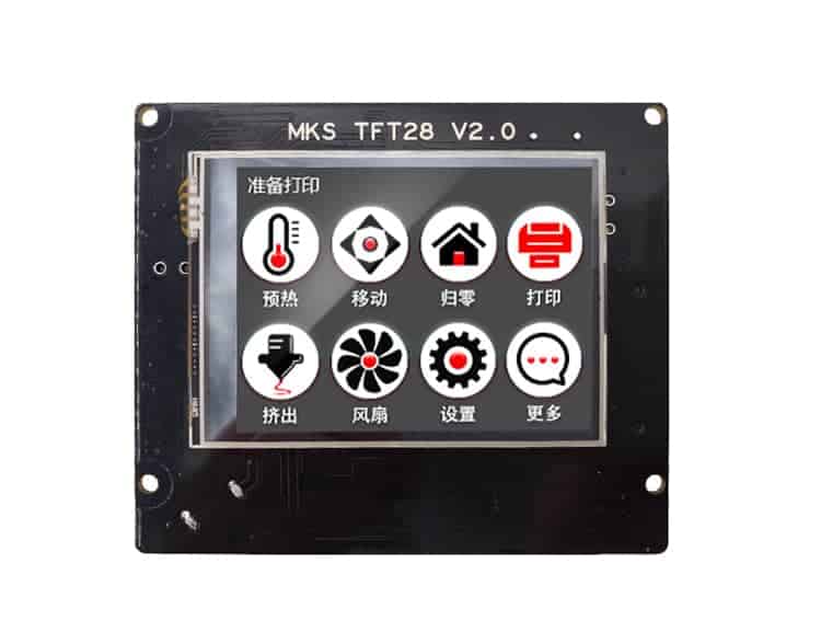 2.8 Inch MKS TFT28 V4 Full Color Touch Screen Support WIFI APP For 3D Printer