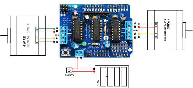 Motor Drive Expansion Shield Board Module L293D For Arduino Duemilanove Mega UNO