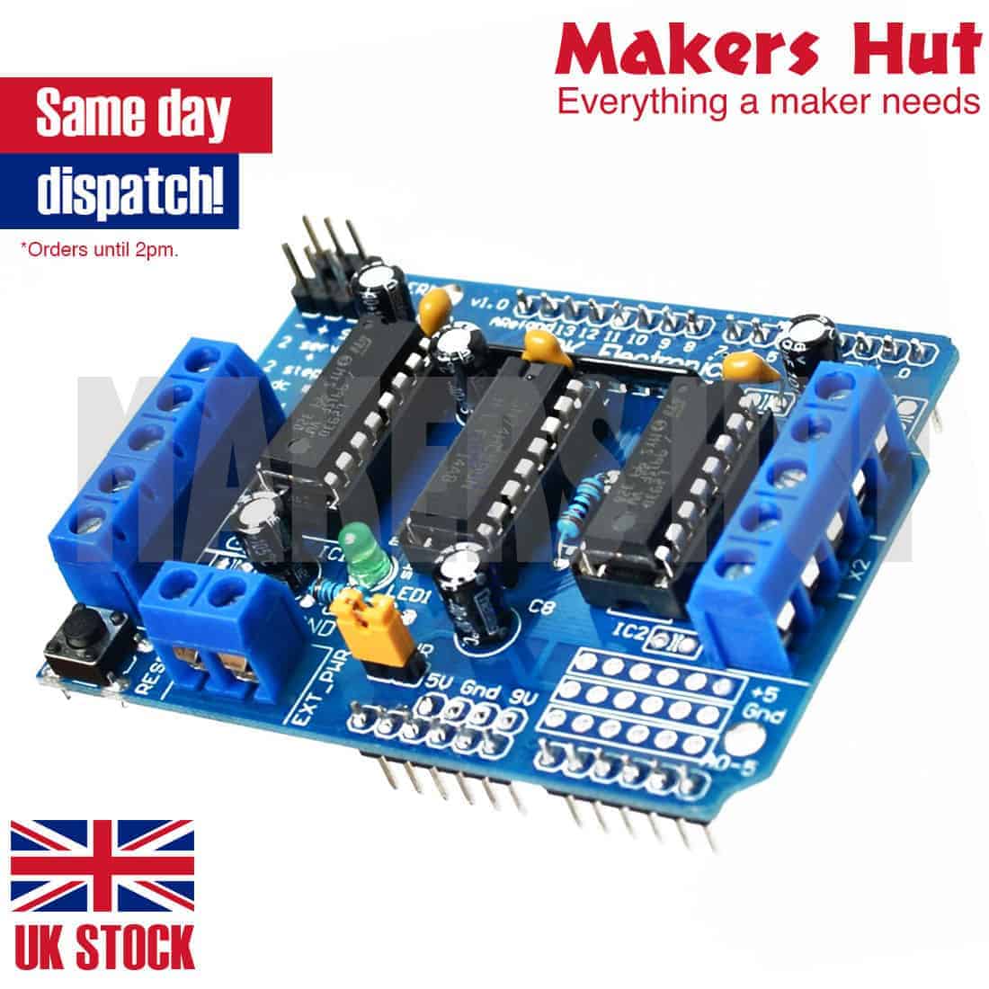 Motor Drive Expansion Shield Board Module L293D For Arduino Duemilanove Mega UNO