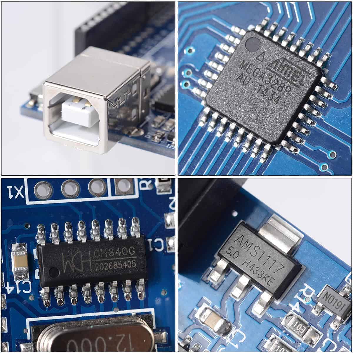 UNO R3 Development Board MEGA328P CH340 For Arduino Robotic with Acrylic Case