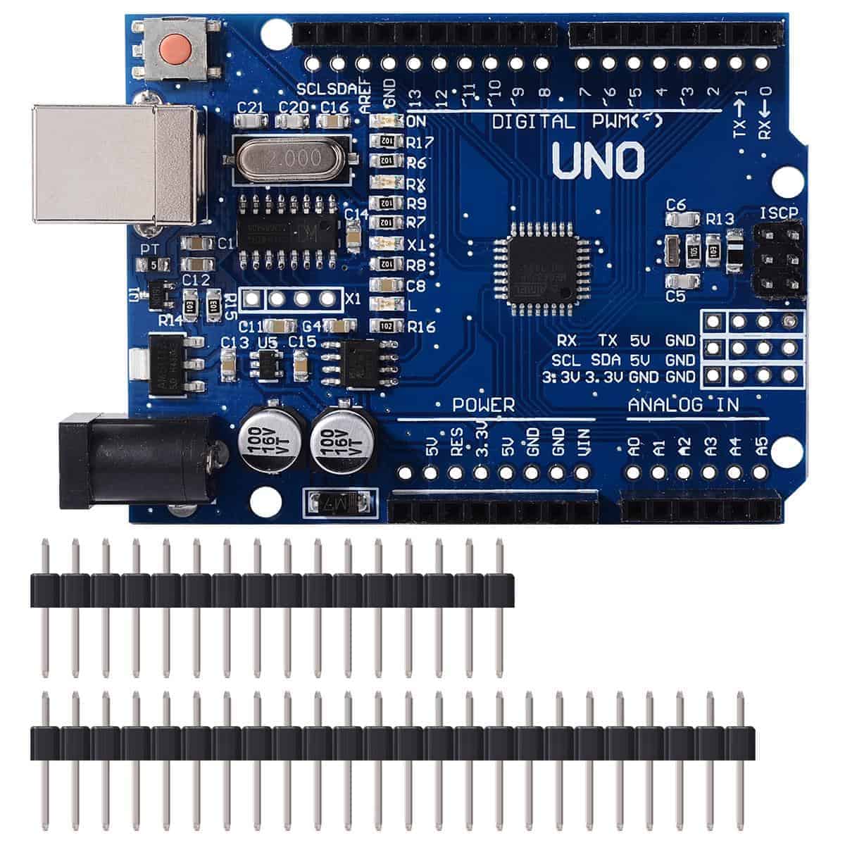 UNO R3 Development Board MEGA328P CH340 For Arduino Robotic with Acrylic Case