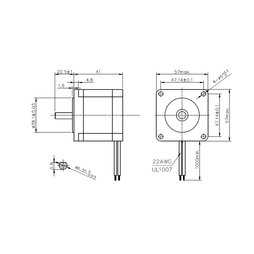 Nema23 42mm Stepper Motor