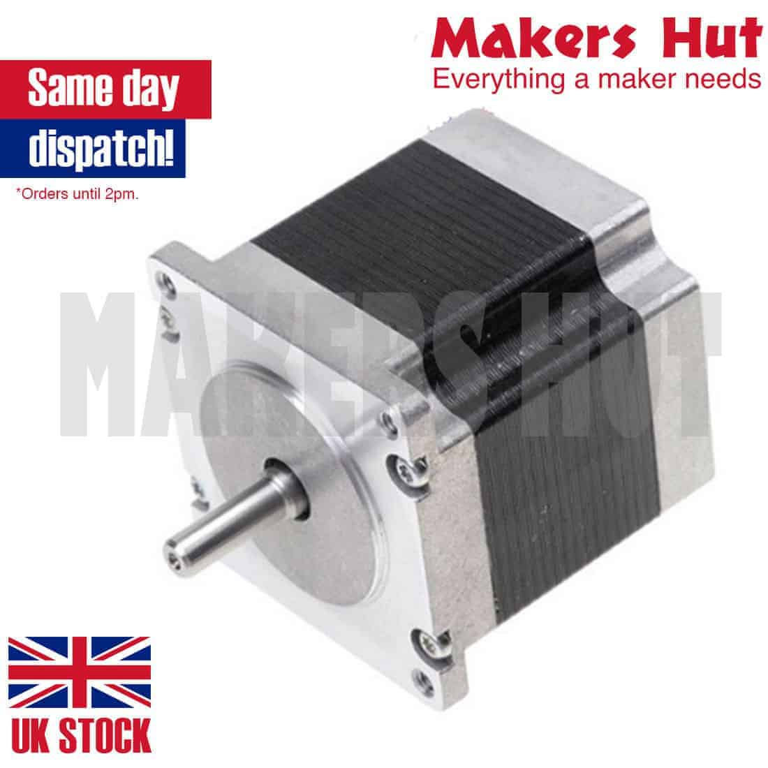 Nema23 56mm shaft 6.35mm stepper motor 56.4x56.4x56mm 1.3Nm 3A