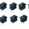10 x ON / OFF Rocker Switch, 2-Pin 250V3A 125V6A - Black - 2 Pin DIY
