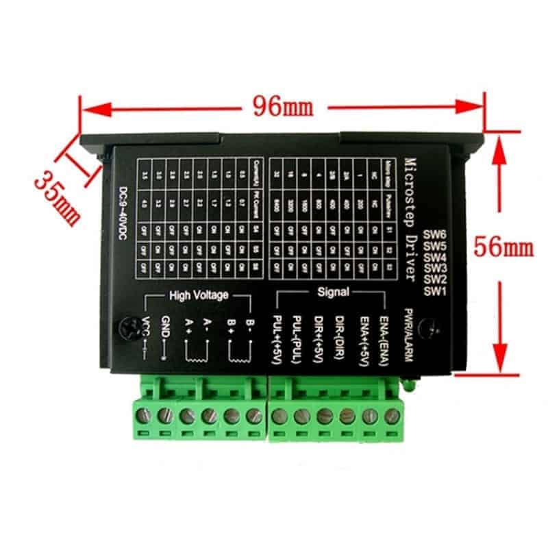 TB6600 Upgraded Version 32 Segments 4A 40V 57/86 Stepper Motor Driver