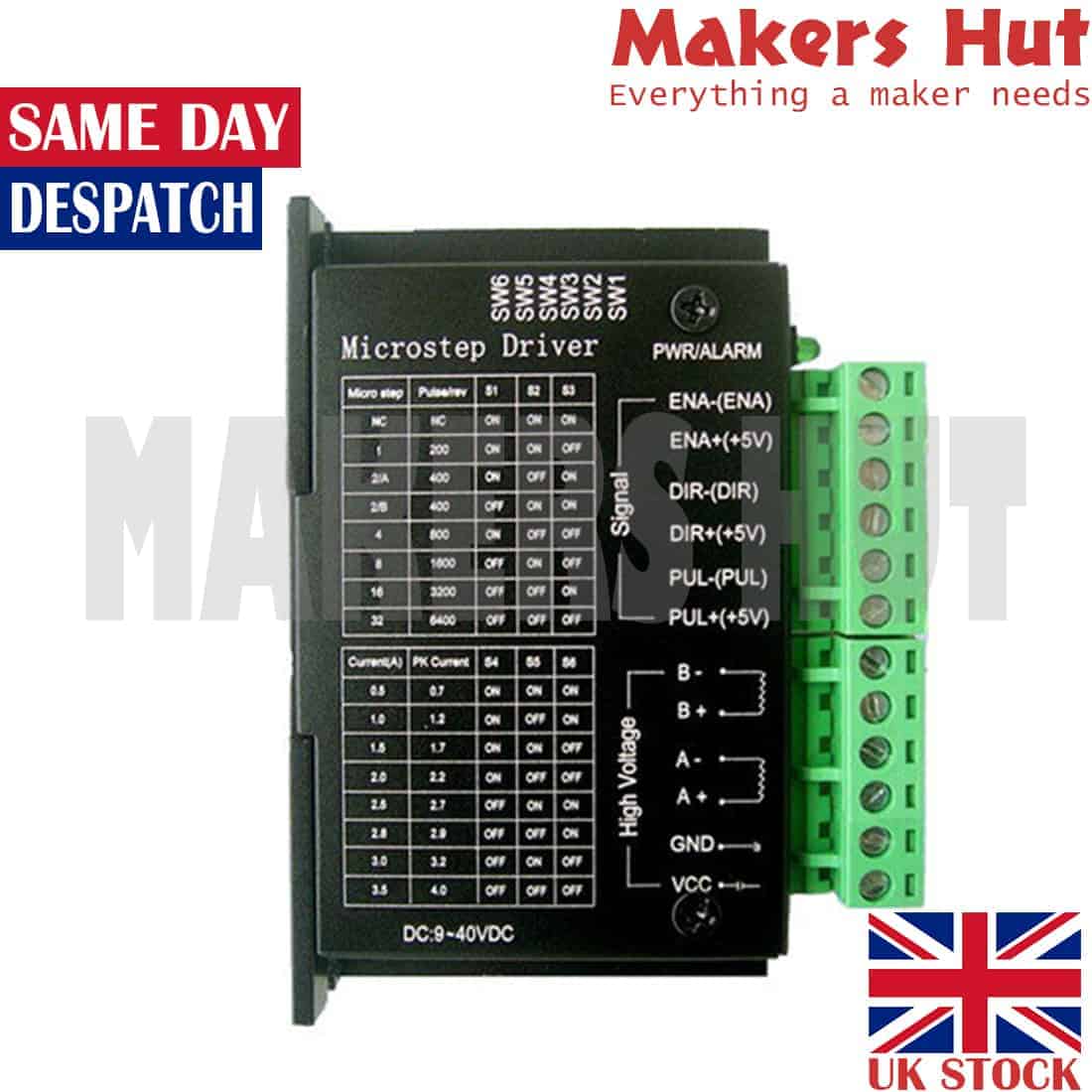 TB6600 Upgraded Version 32 Segments 4A 40V 57/86 Stepper Motor Driver