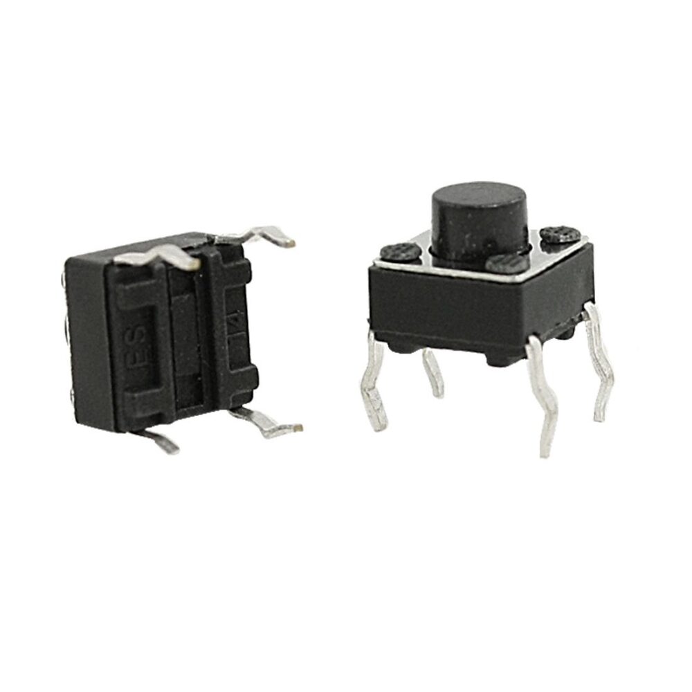 10X Momentary Tactile Tact Push Button Switch 4 Pin DIP 6x6x5mm