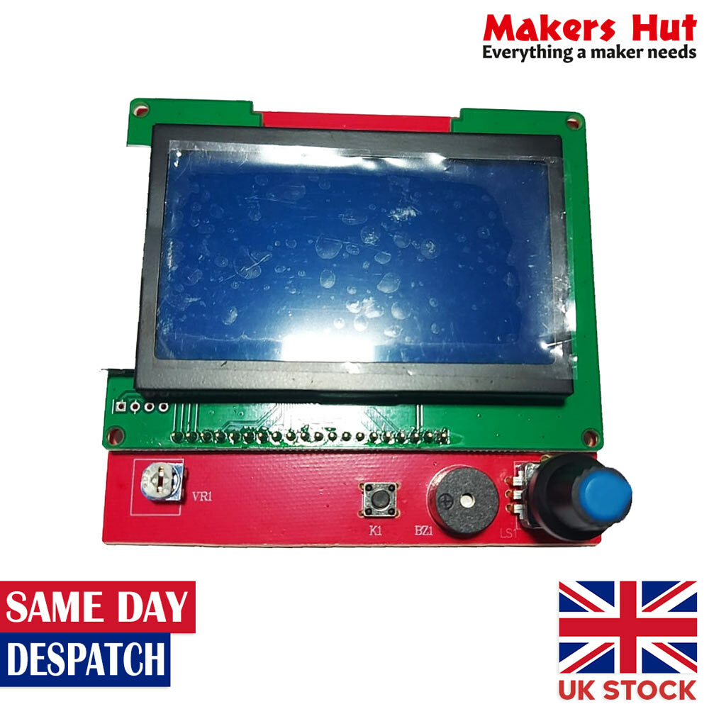 12864 LCD Controller with SD card slot for Ramps 1.4 - Reprap 3D Printer Display