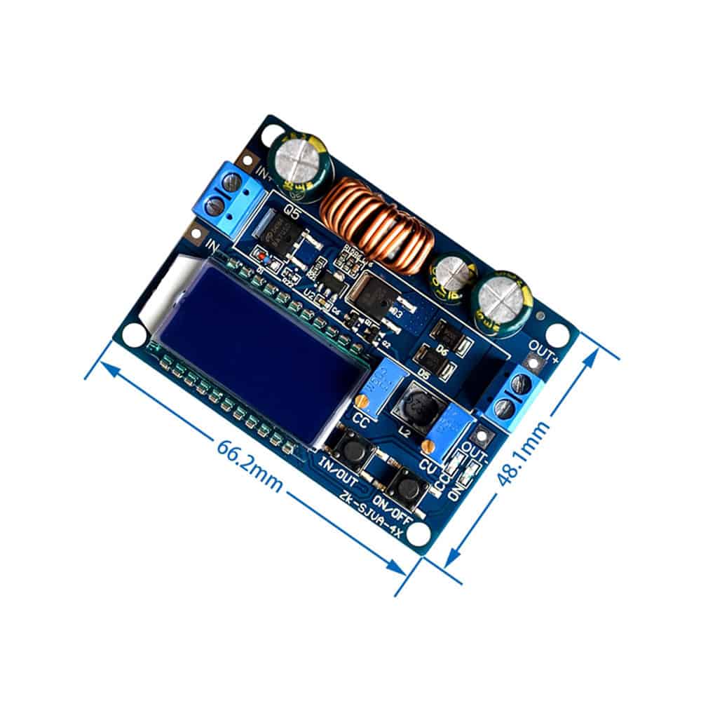 Buck Boost Converter Module Adjustable Step Down with LCD Display Power