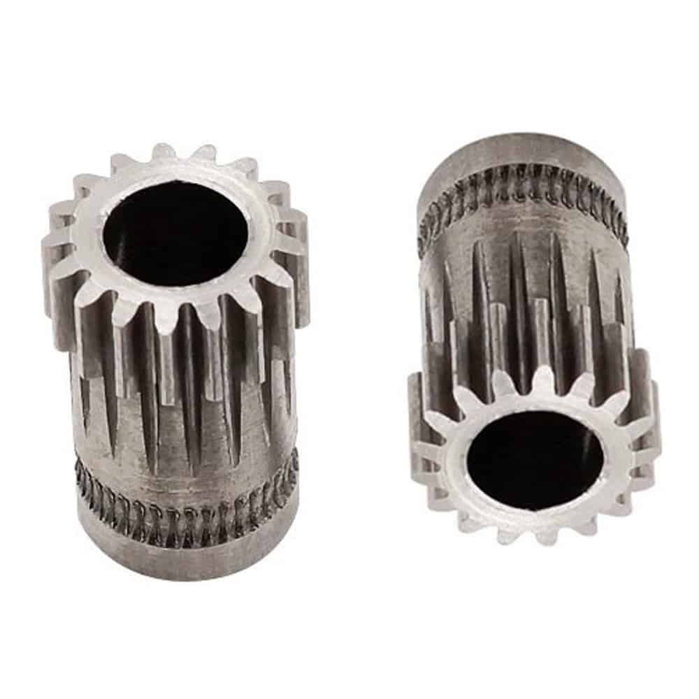 1.75mm Filament Extruder Feed Gear Wheel - 3D Printer - Set of 2 Gears