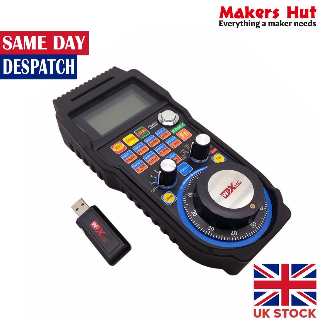 MACH3 4 Axis Wireless Electronic Handwheel Manual Controller MPG USB Handle