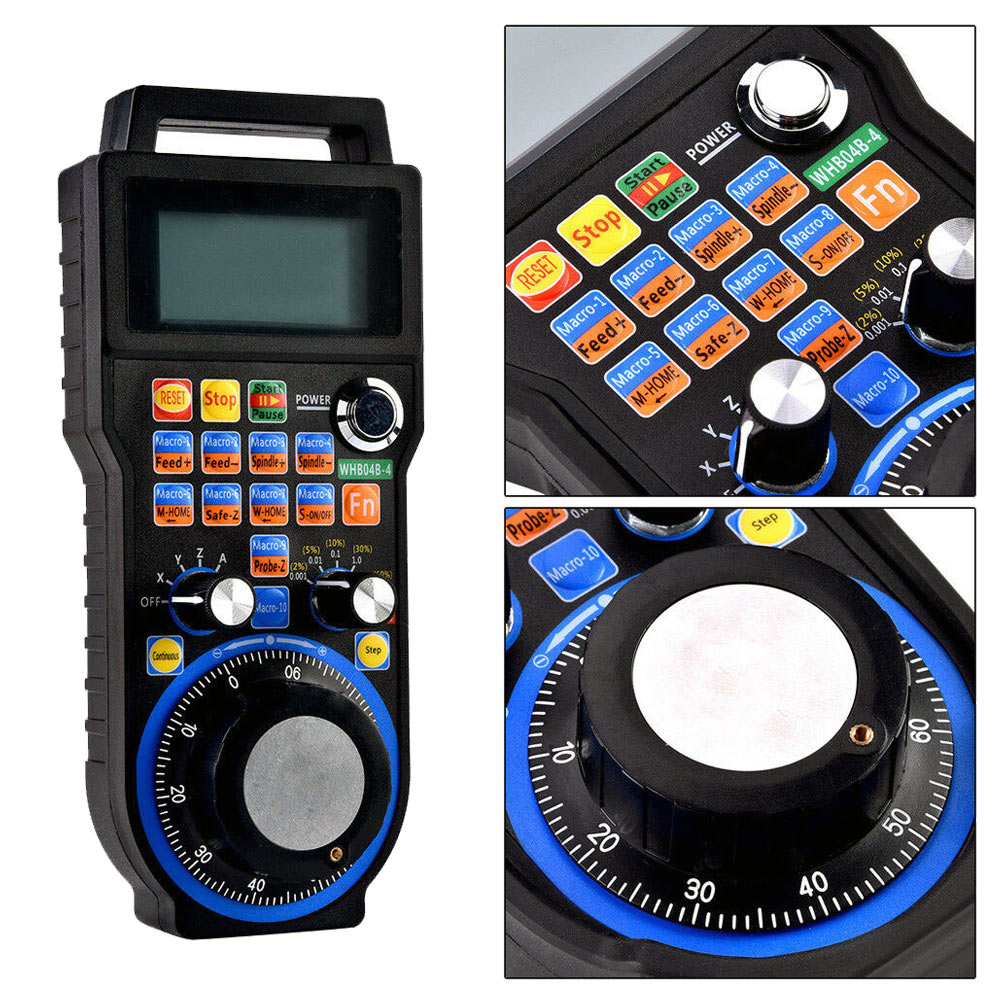 MACH3 4 Axis Wireless Electronic Handwheel Manual Controller MPG USB Handle