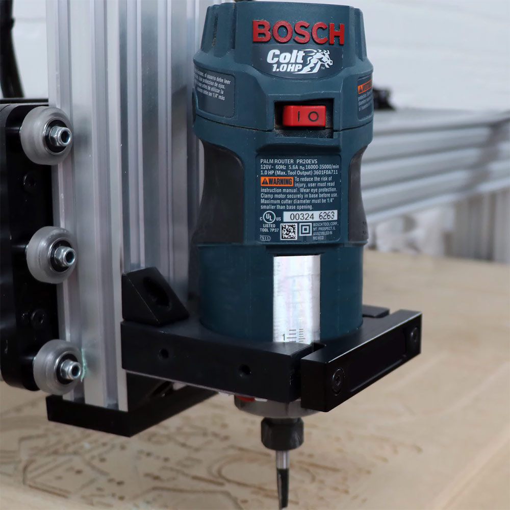 OpenBuilds Router - Spindle Mount Kit - 80mm / 71mm / 65mm / 52mm
