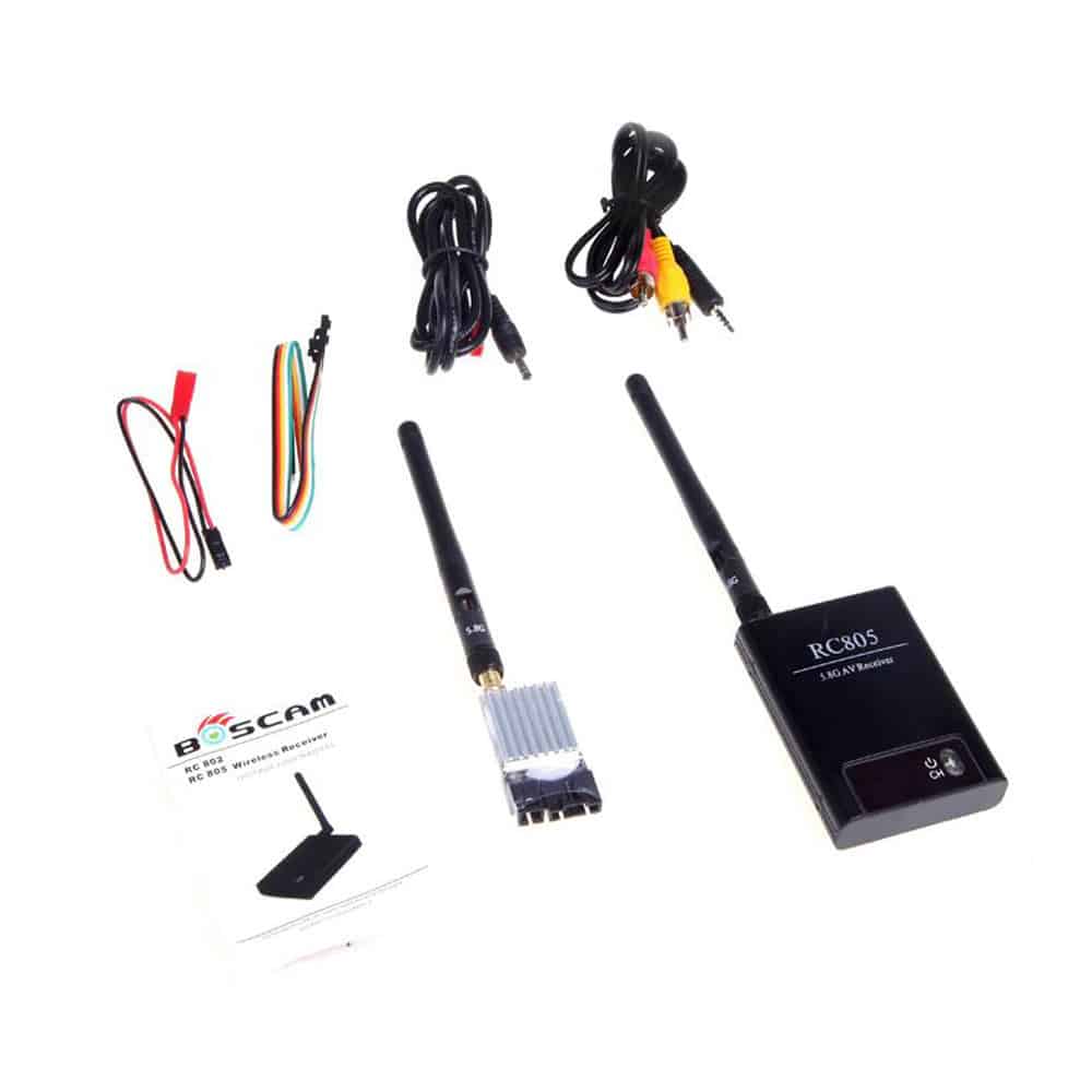 5.8G 8 Channels FPV AV Wireless Transmitter Receiver TS351 + RC805 Kit