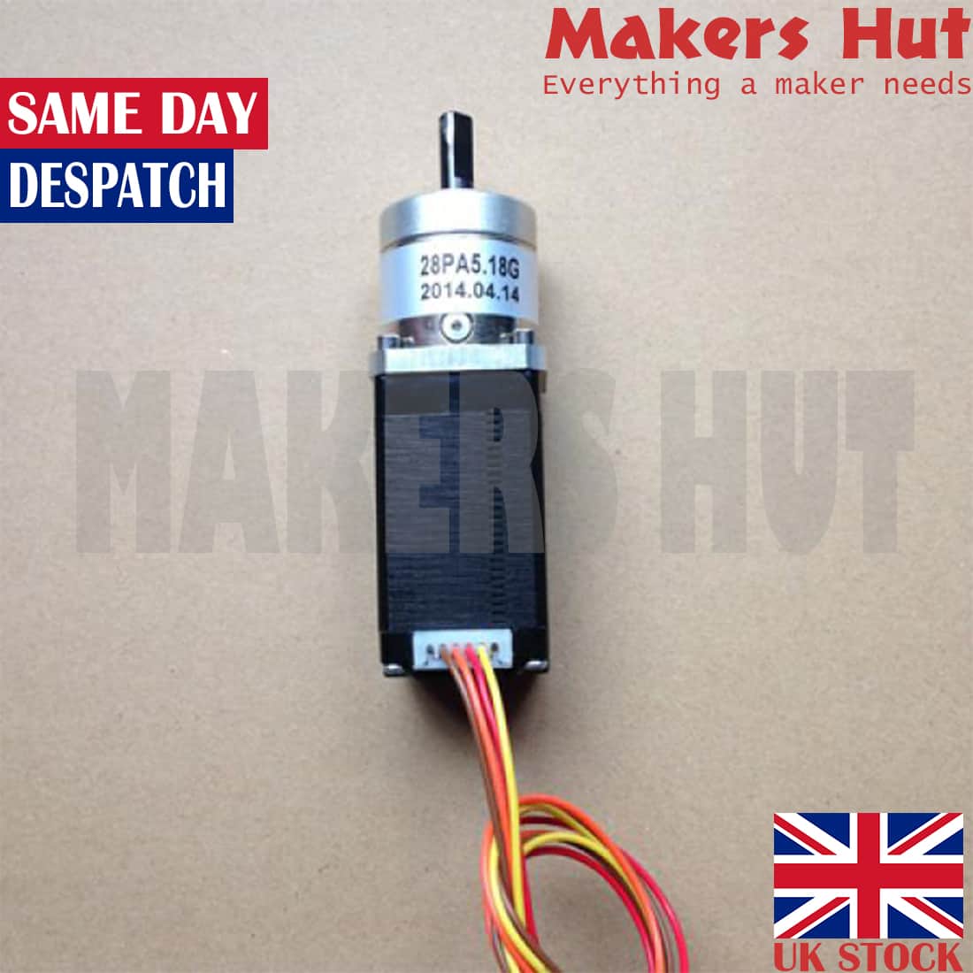 Nema11 Geared Stepper Motor-0.67A-80mN.m-1:5 Ratio Nema 11 Bipolar