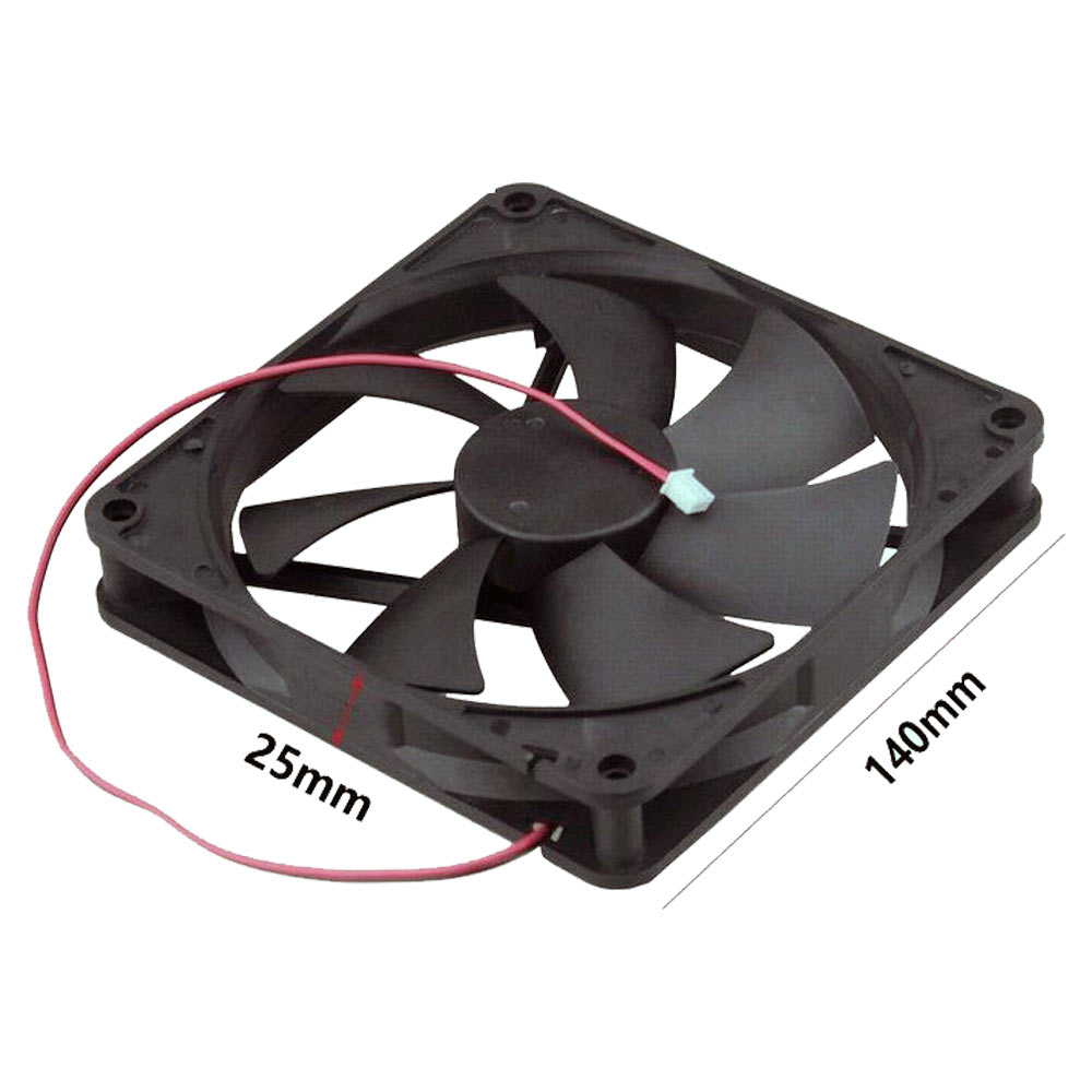 14025 140x140x25mm 140mm Brushless Cooling Fan DC 24V 2Pin  Machine Case Cooler