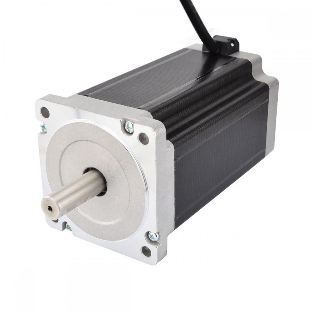 NEMA34 12Nm 155mm Long Stepper Motor with Optional Brake