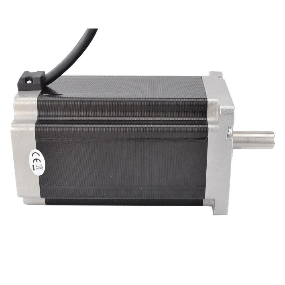 NEMA34 12Nm 155mm Long Stepper Motor with Optional Brake