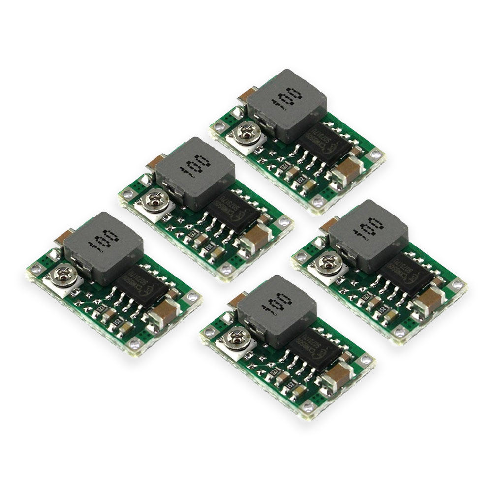 5x Mini-360 DC-DC 4.75-23V to 1-17V Buck Converter Step Down Module for Arduino