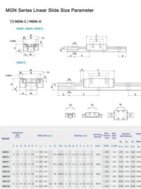 Linear Guide MGN C / H Block 7mm/9mm/12mm/15mm Miniature Rail Sliding - Image 3