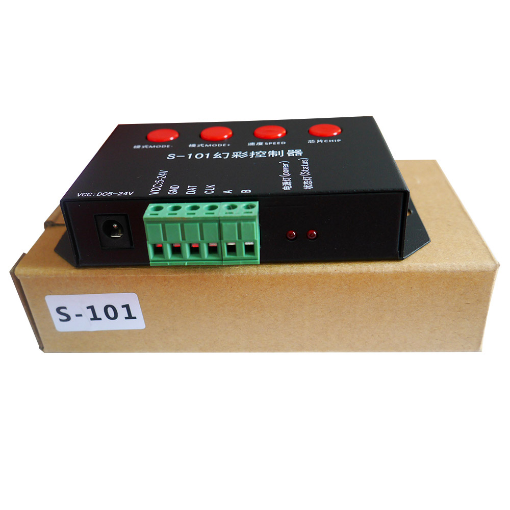 S-101 DMX512 Controller for WS2812 WS2811 16703 APA102 RGB Addressable LED Strip