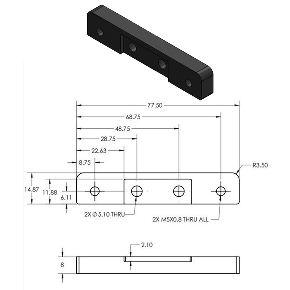 OpenBuilds C-Beam Riser Plates