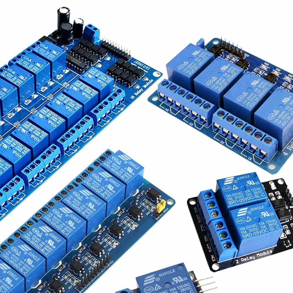 5V/12V Relay Module Interface Board for Arduino 1/2/4/8/16 Channels