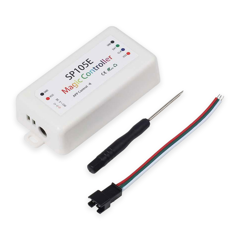 SP105E Bluetooth Magic Color Controller for WS2812b WS2811 LED Strip Lights