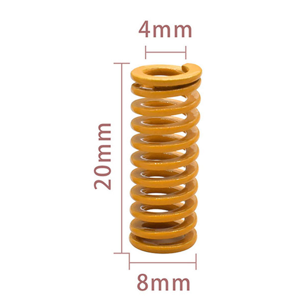 4 Pcs Yellow Hot Bed Leveling Springs For Creality Ender CR10 3D Printer