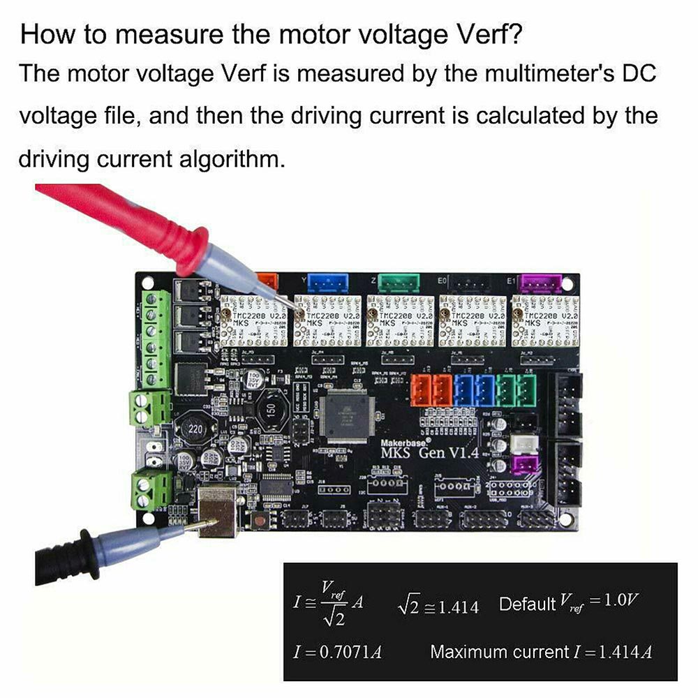 MKS TMC2208 v2.0 Stepping Motor Mute Driver Stepstick Silent with Heat Sink