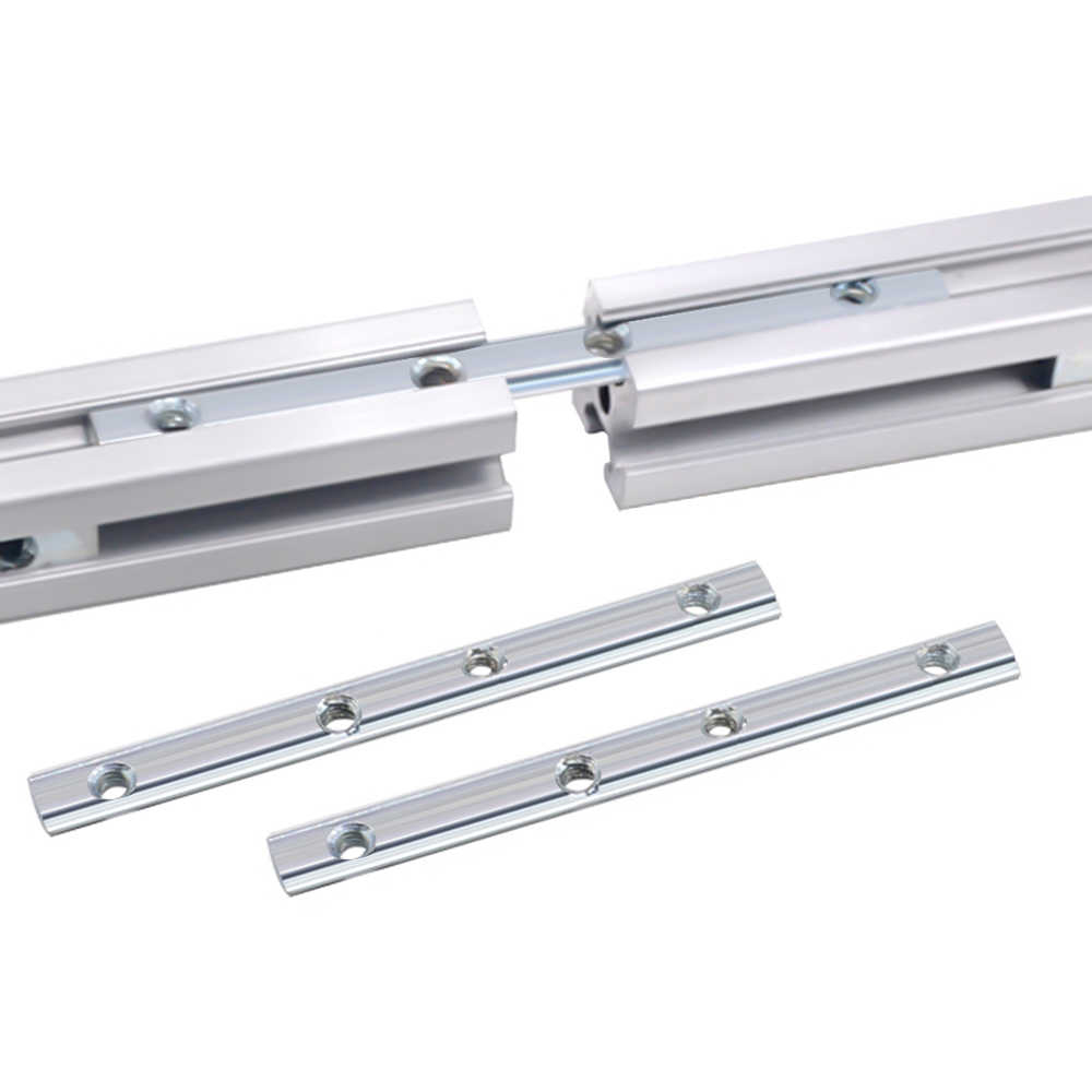2 x Straight Connector 100mm Joint Bracket for 2020 M5 Aluminum Profile
