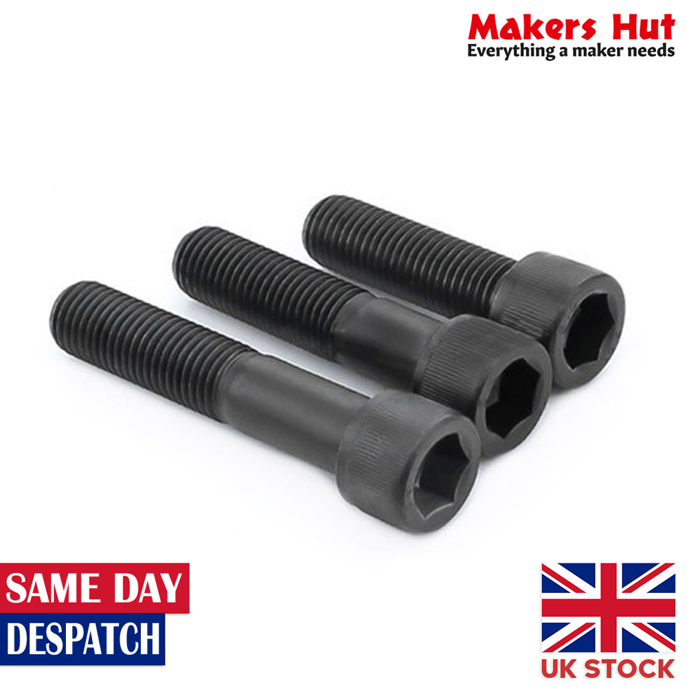 10pcs x Openbuilds M3 Black Carbon Steel Hexagon Socket Head Cap Screw