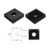 40x40x11mm Aluminium Black Heat Sink for Makerbot MK7/MK8 Extruder