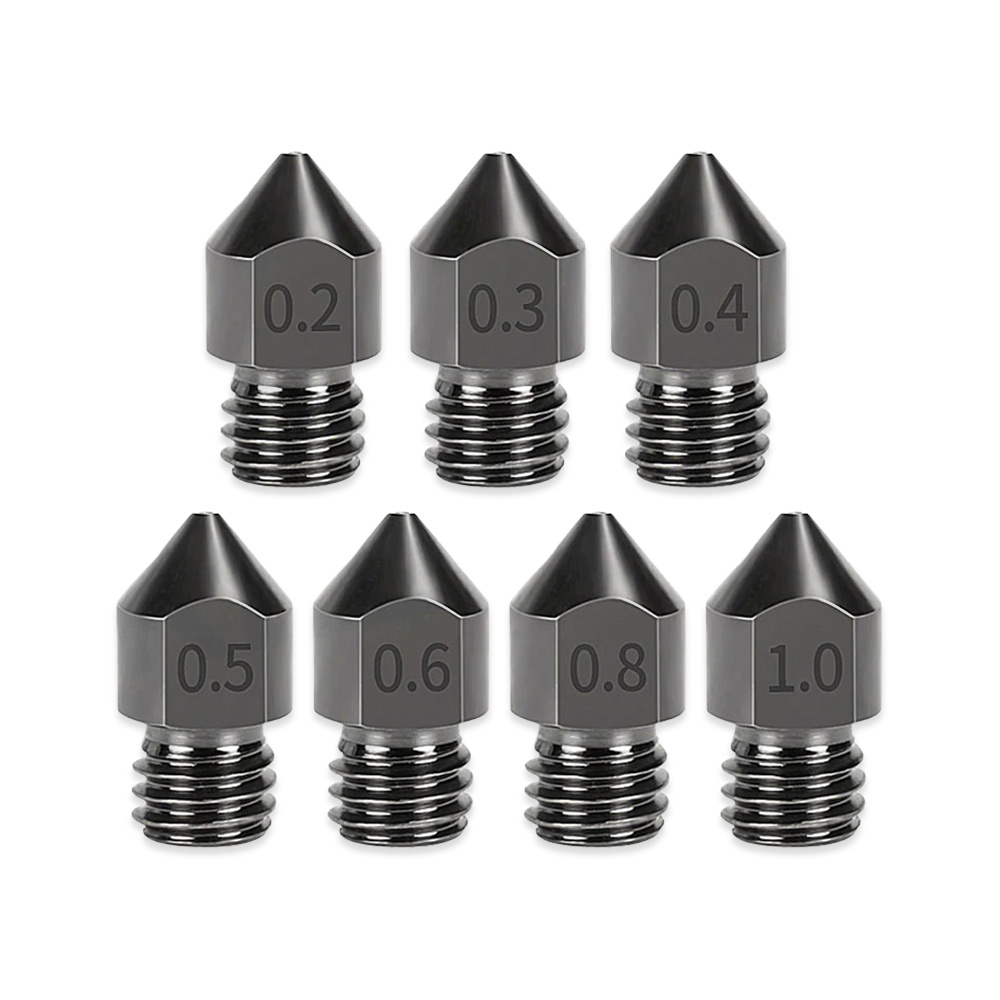 MK8 Hardened Steel Brass Nozzle 1.75mm / 0.2, 0.3, 0.5, 0.4, 0.6, 0.8, 1.0mm 3D Printer