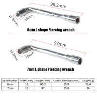 6mm (MK8) / 7mm (E3D) L-Type Socket Wrench Tool - Image 3