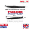 Straight / Elbow Stainless Steel Cleaning Tweezers 3D Printer Tools