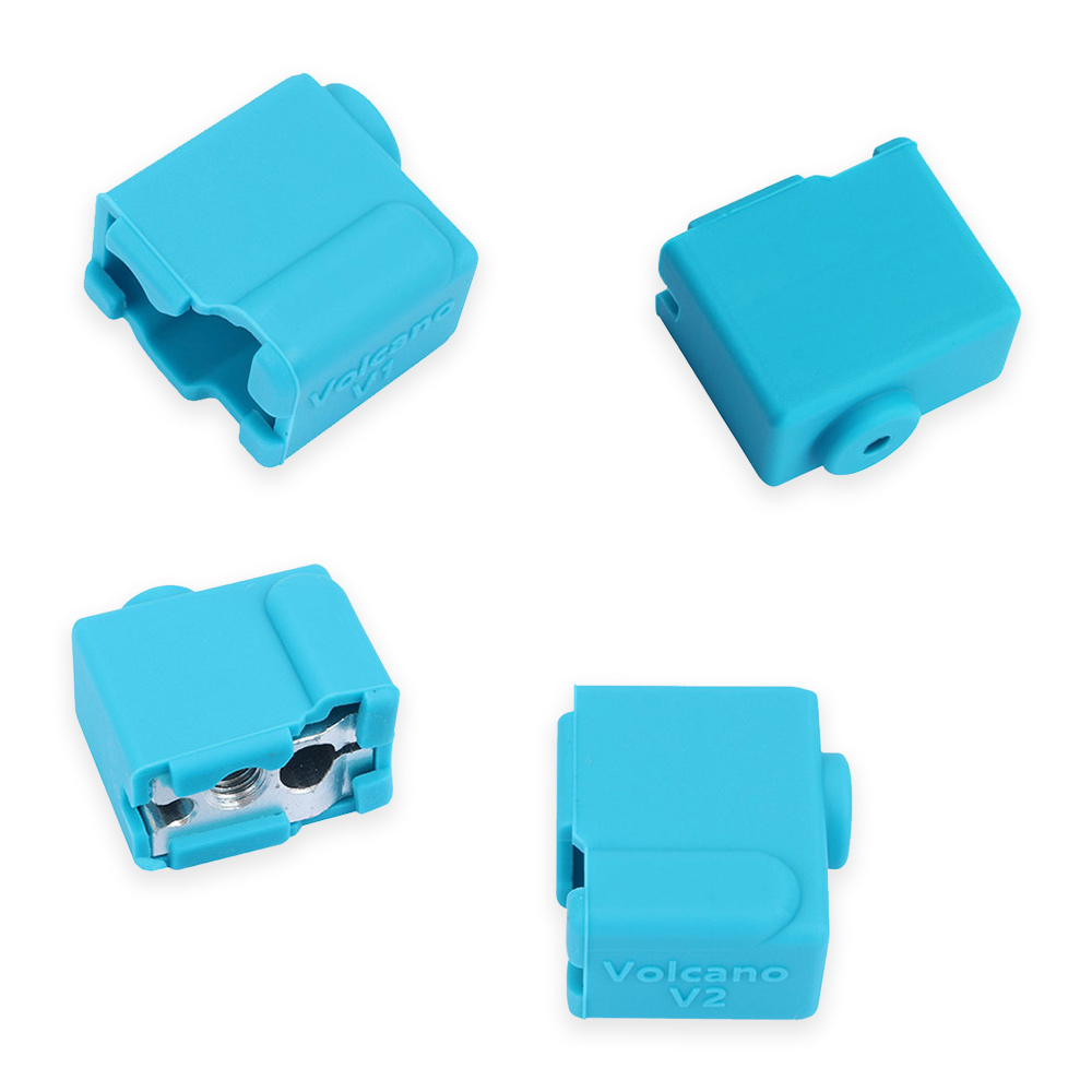 Volcano V1 / V2 Blue Silicone Case Extruder Block Cover for Volcano Heated Block