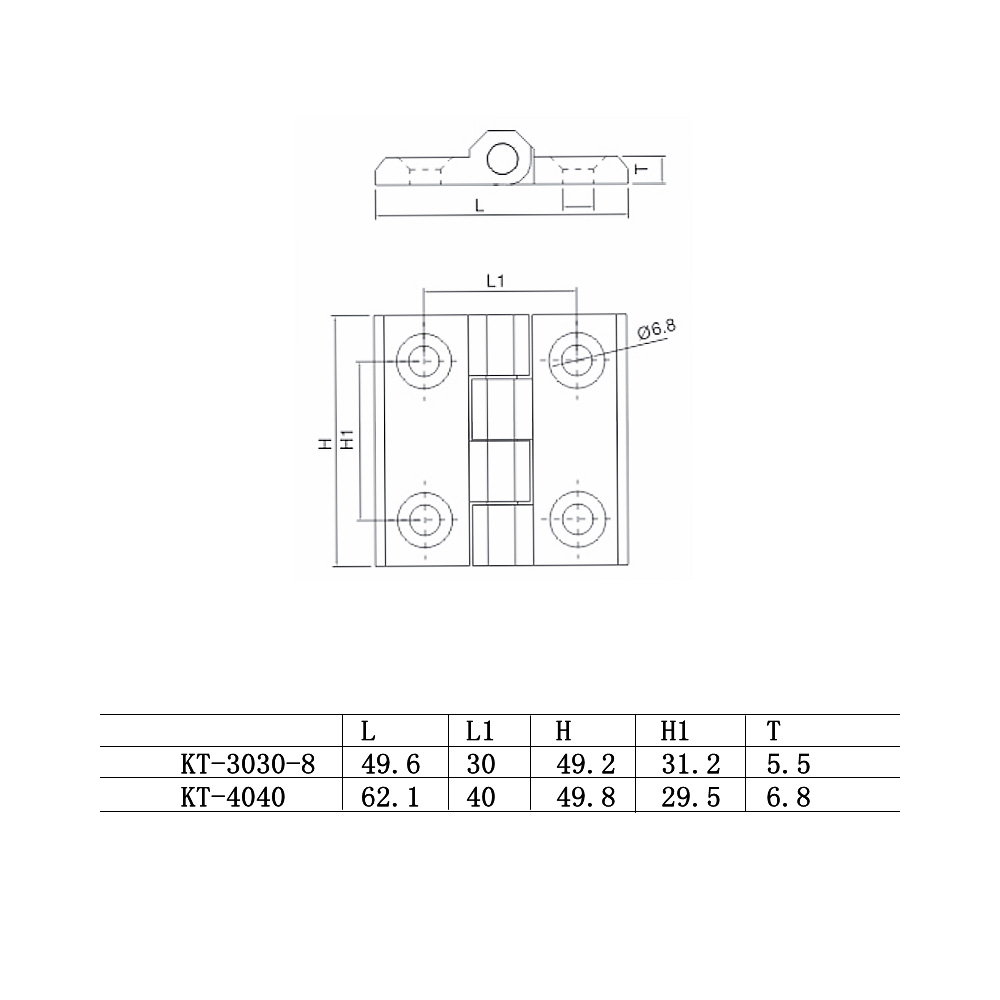 Hinge Aluminium Extrusion 3030 / 4040 CNC 3D Printer